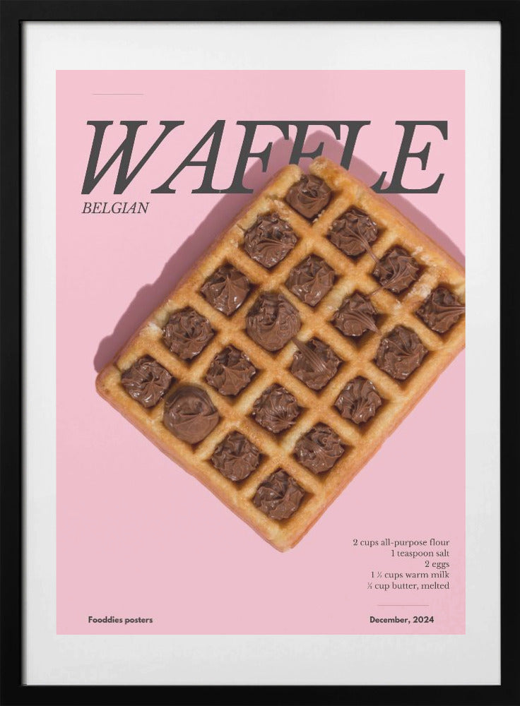 Belgian Waffle - Art Print by Julia Ramiro