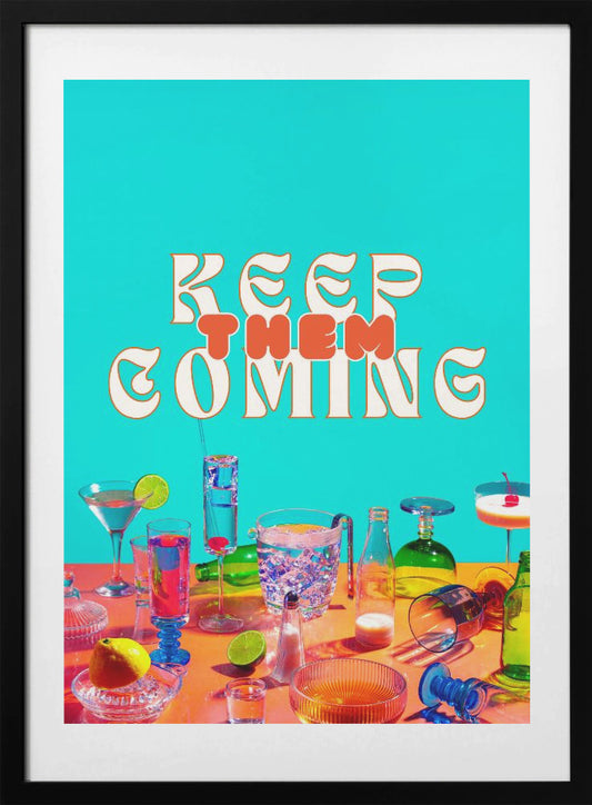 Open bar - Art Print by Julia Ramiro