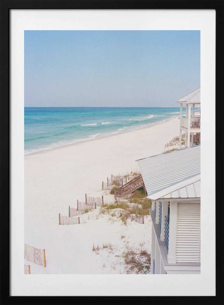 Summer Beach House - Art Print by Bethany Young