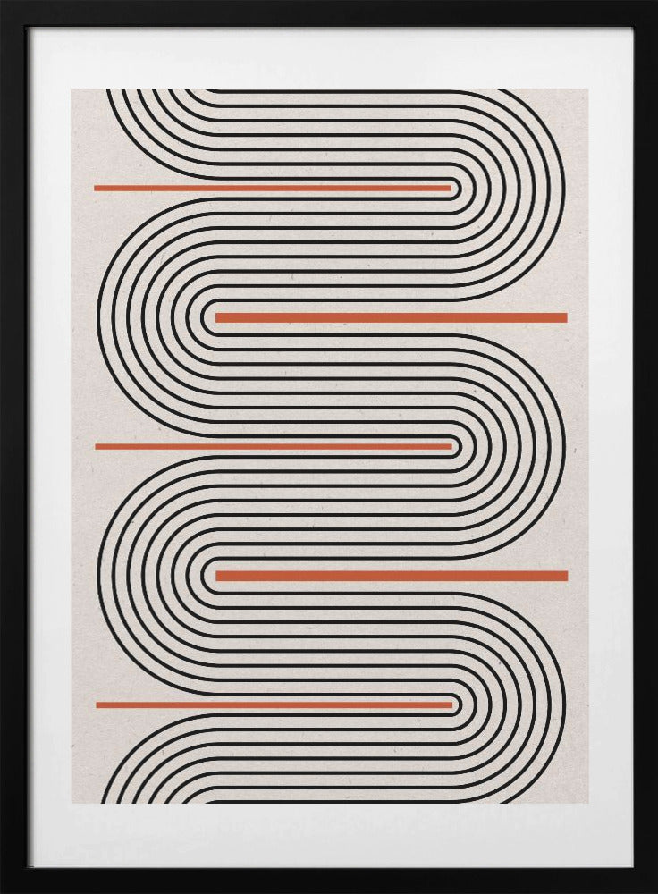 Curved Rhythm Path - Art Print by THE MIUUS STUDIO