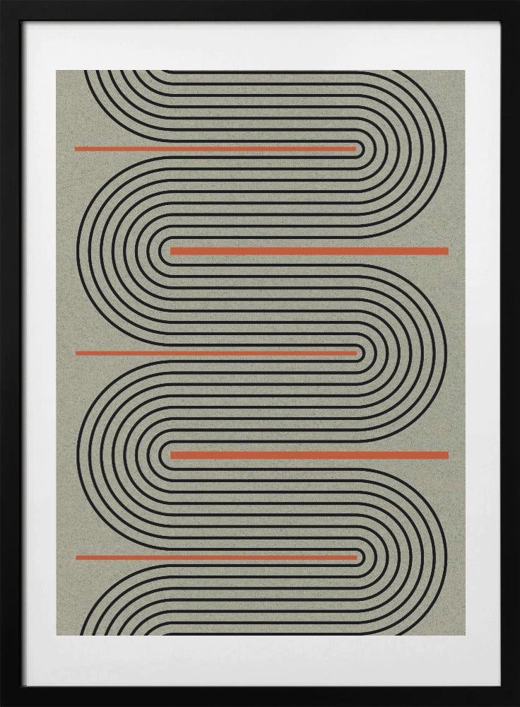Curved Pathways - Art Print by THE MIUUS STUDIO