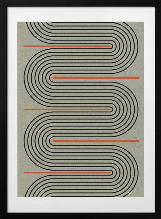 Curved Pathways - Art Print by THE MIUUS STUDIO
