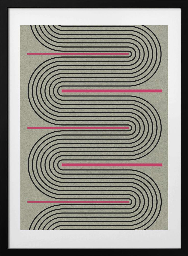 Endless Curves Maze - Art Print by THE MIUUS STUDIO