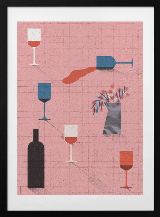 Wine - Art Print by Ada Jarzebowska
