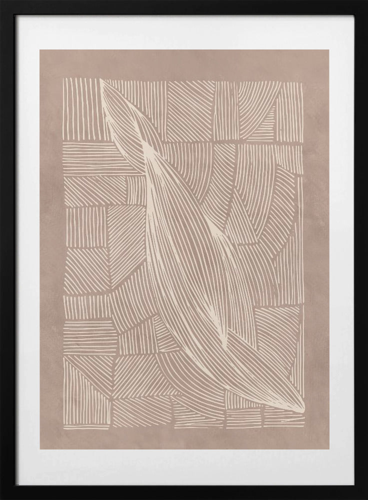 Abstract Irregular Lines - Art Print by Lucrecia Caporale