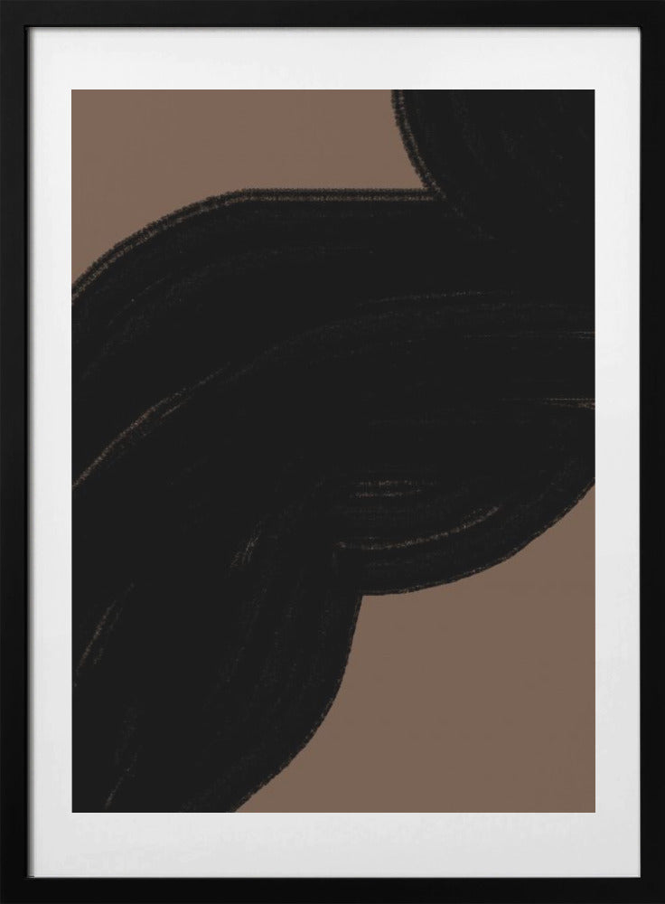 Dark Flow on Brown - Art Print by THE MIUUS STUDIO
