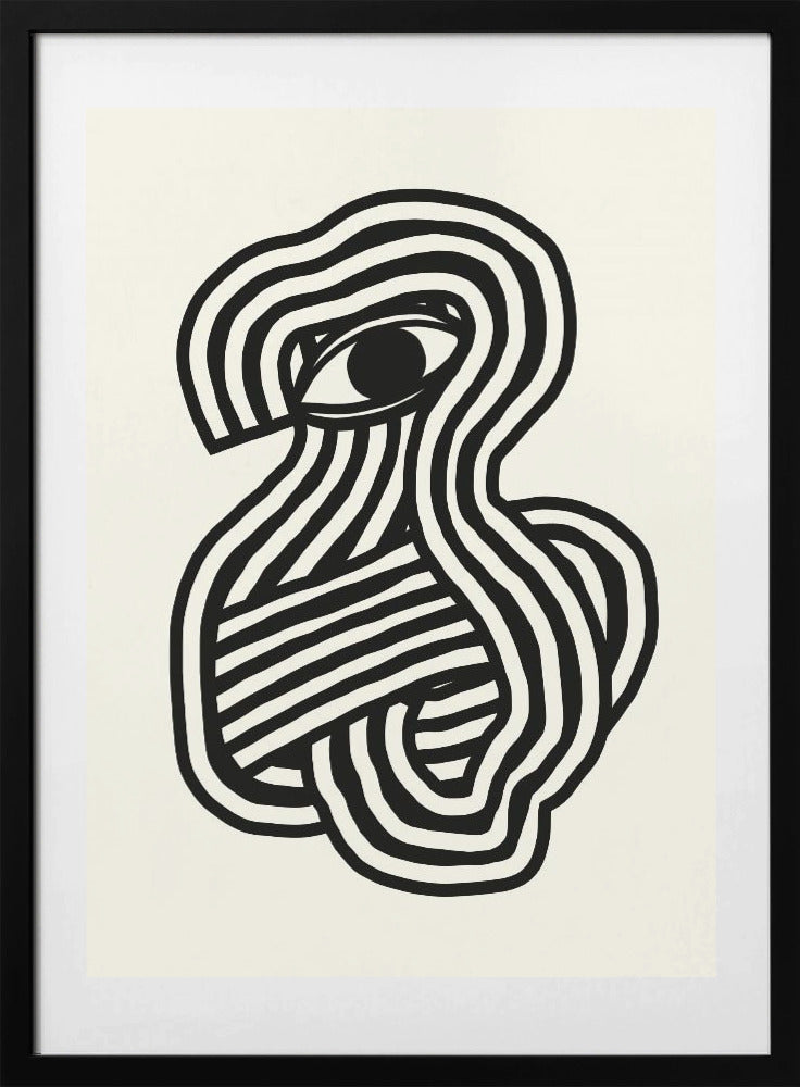 Third eye abstract - Art Print by Little Dean