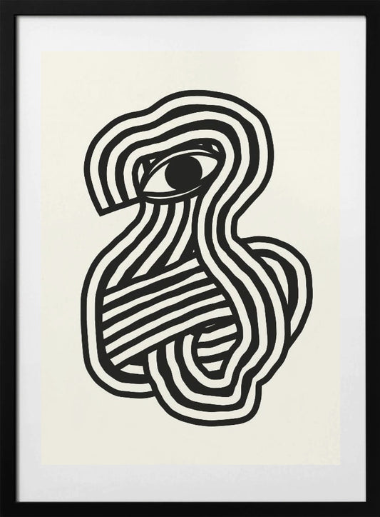 Third eye abstract - Art Print by Little Dean