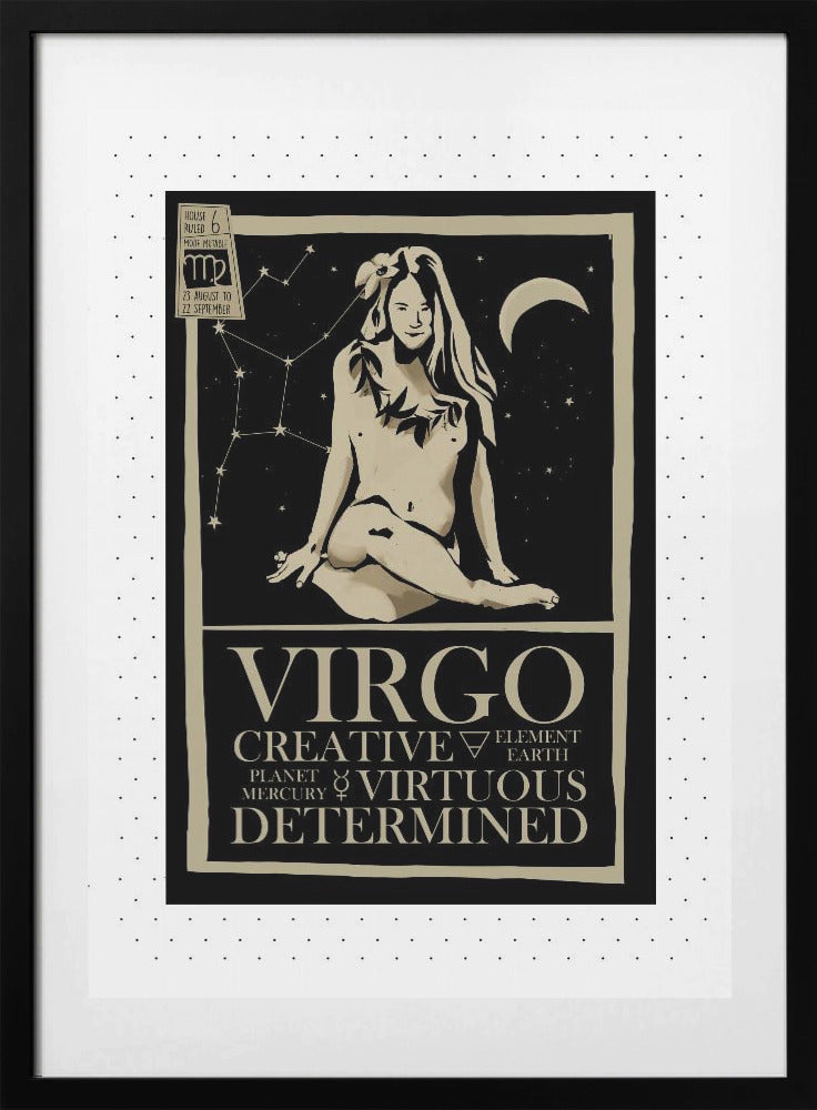 Virgo poster - Art Print by Dion Gem
