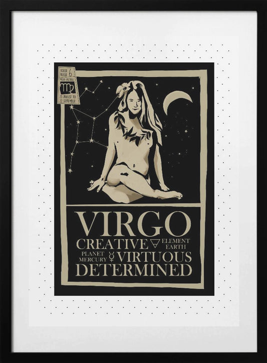 Virgo poster - Art Print by Dion Gem