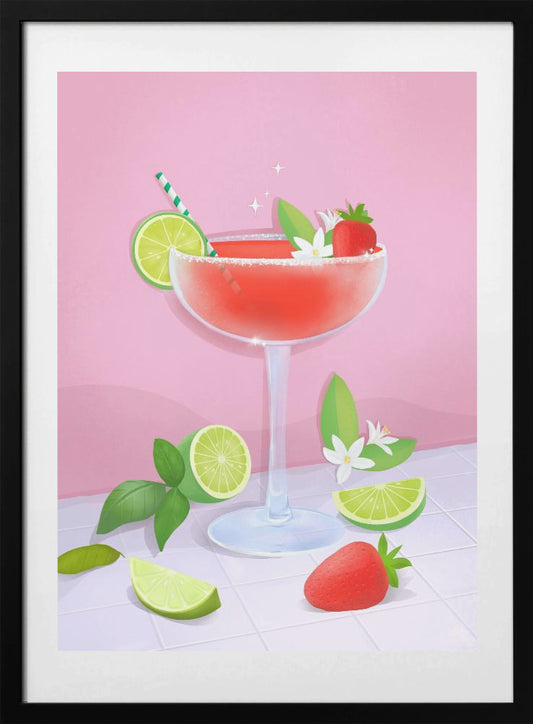 Daiquiri Cockail - Art Print by Petra Lizde