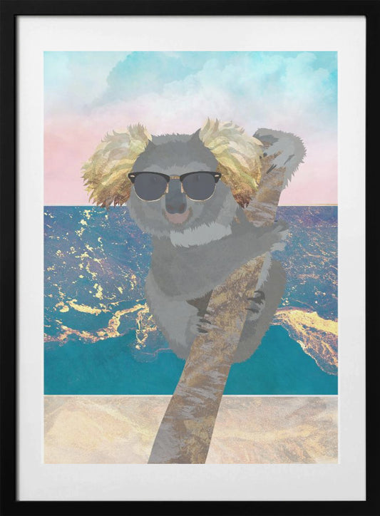 Koala On Holiday - Art Print by Sarah Manovski