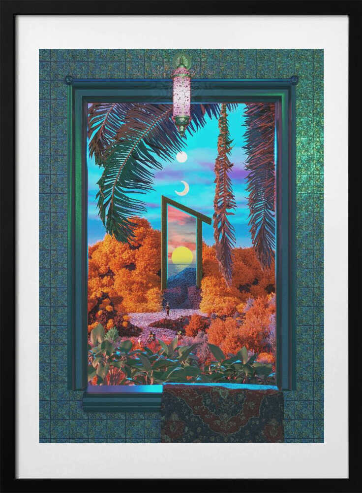 Fantasy Portal Scene - Art Print by CosmoZach