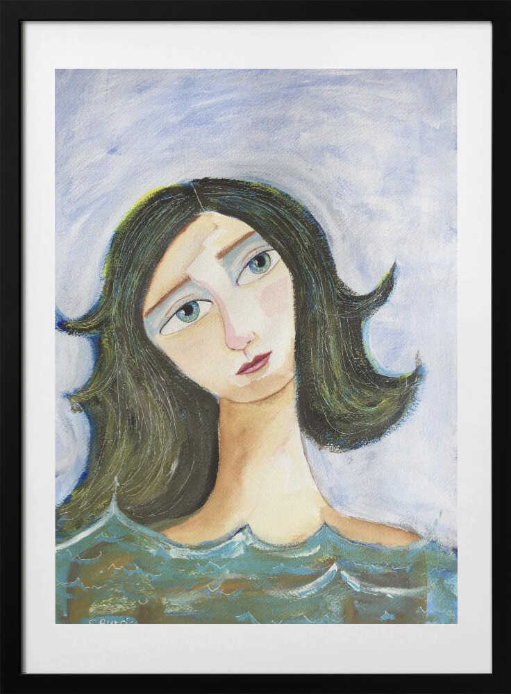 Ocean Swimmer - Art Print by Sharyn Bursic
