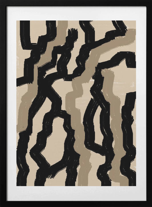 Zigzag Reflections - Art Print by THE MIUUS STUDIO