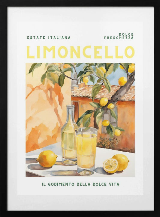 Limoncello, Aquarell, Fresh - Art Print by Ohkimiko