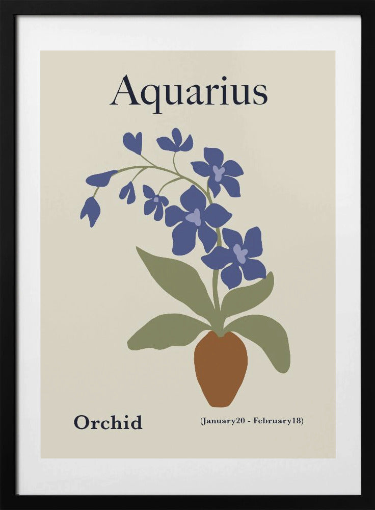 Aquarius Orchid - Art Print by Miho Art Studio