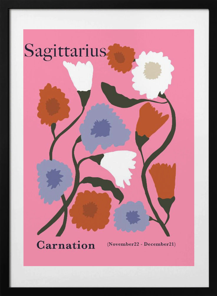 Sagitlarius Carnation - Art Print by Miho Art Studio