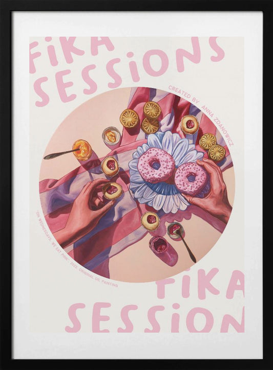 On Wednesdays, We Eat Pink - Art Print by Anna Zdanowicz