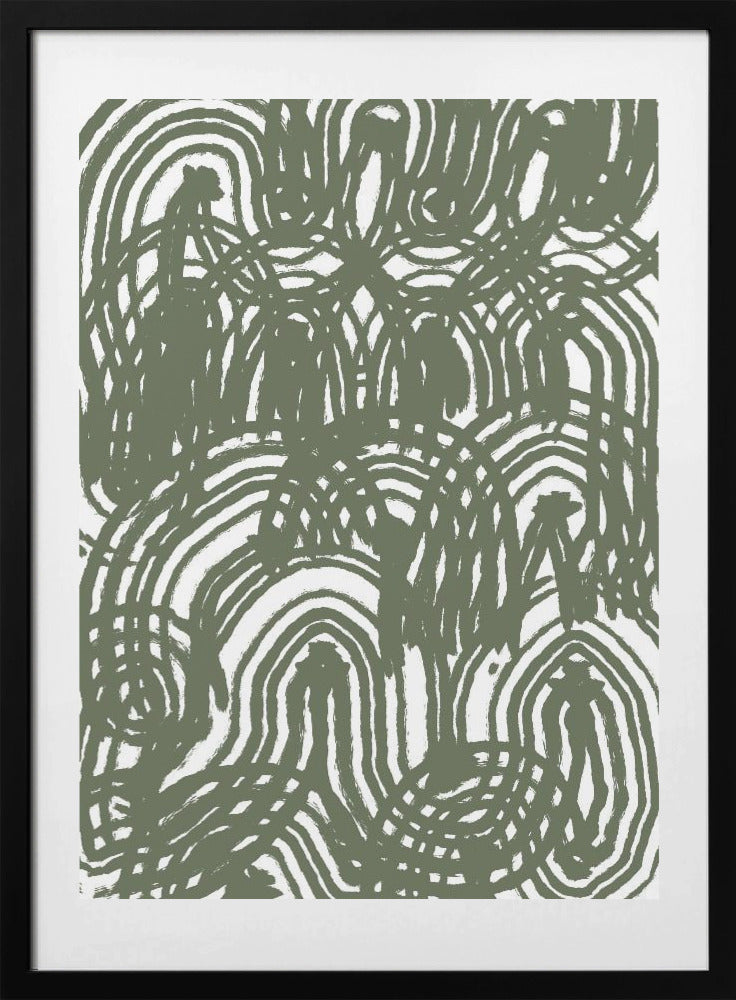 Green Pattern - Art Print by Sharyn Bursic