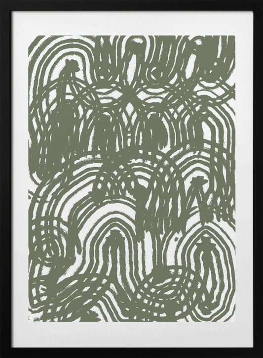 Green Pattern - Art Print by Sharyn Bursic