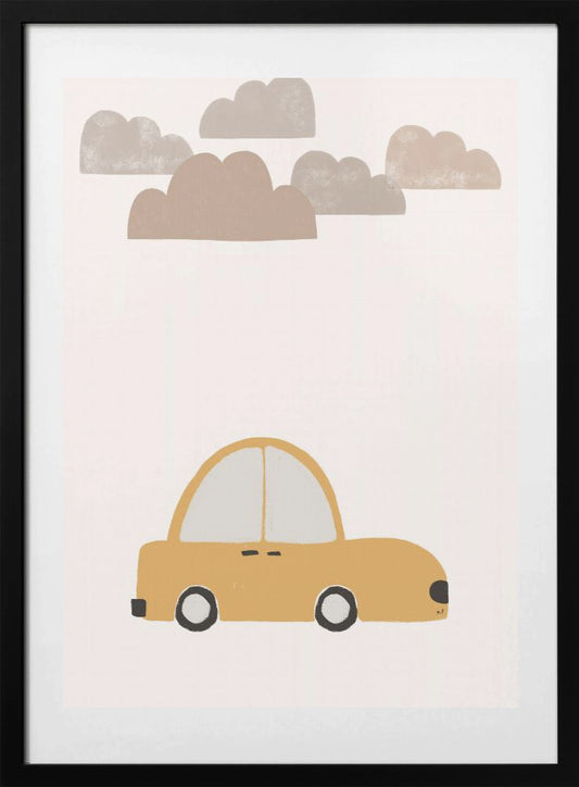 Yellow Car - Art Print by Menina Lisboa