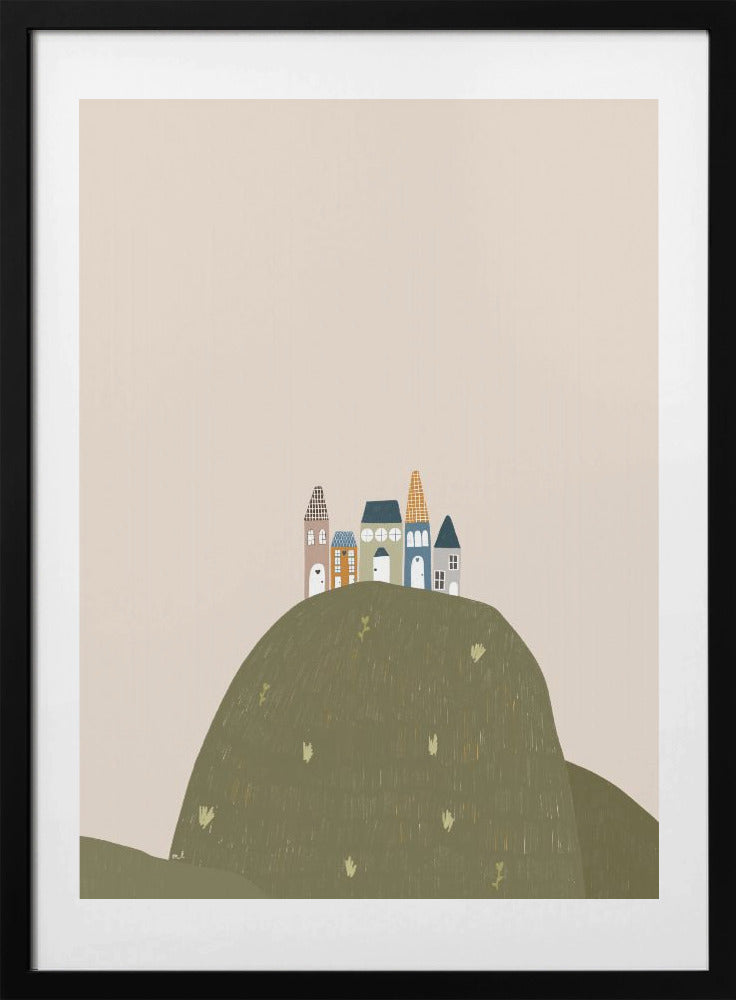 Village Houses - Art Print by Menina Lisboa