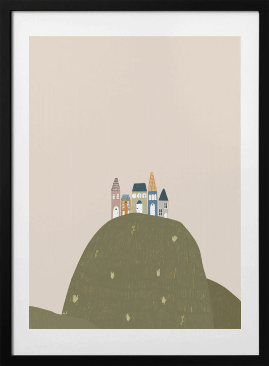 Village Houses - Art Print by Menina Lisboa