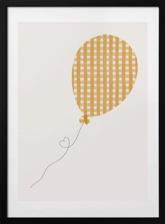 Vichy Balloon - Art Print by Menina Lisboa