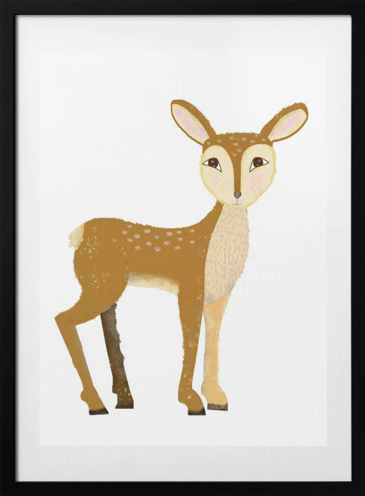 Sweet Deer - Art Print by Lynnda Rakos