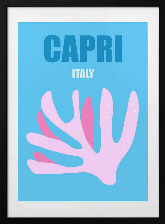 Capri - Art Print by Petra Lizde Travel Poster