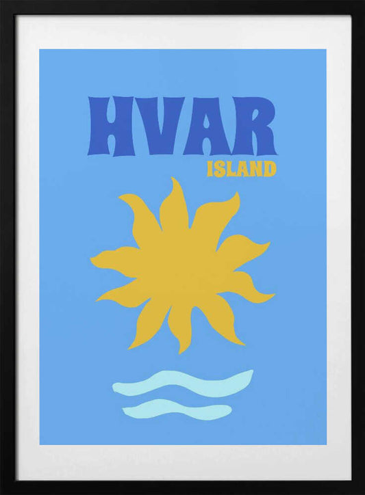 Hvar - Art Print by Petra Lizde Travel Poster