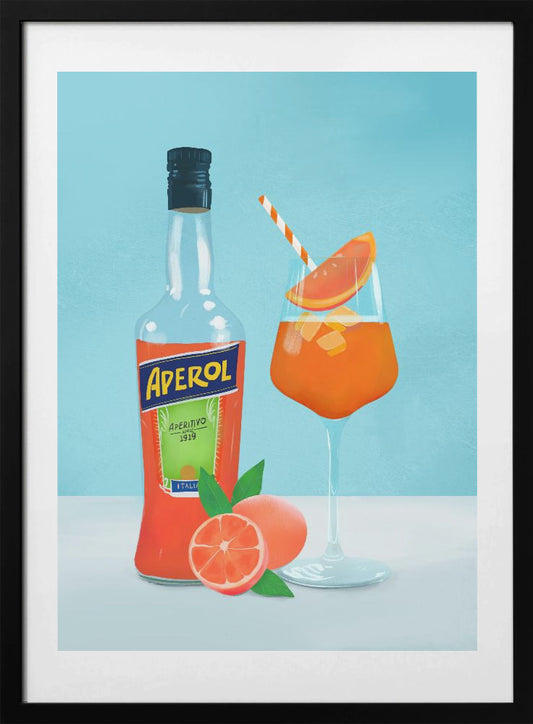 Aperol Spritz - Art Print by Petra Lizde