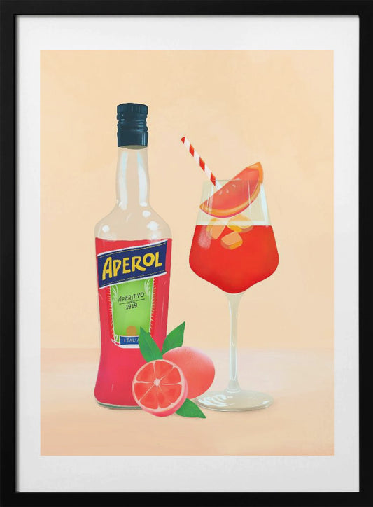 Aperol Spritz - Art Print by Petra Lizde