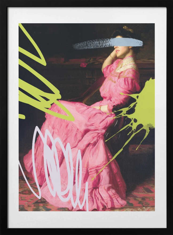 Alteredpinkdress2 - Art Print by Talitha McQueen