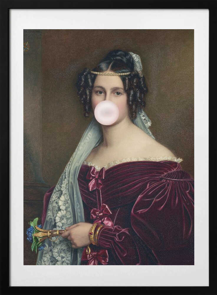 Bubblegumcrescentia Ratioiso - Art Print by Talitha McQueen