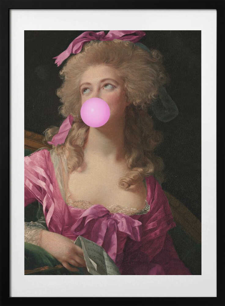 Bubblegummadame Pink Copy 2 - Art Print by Talitha McQueen