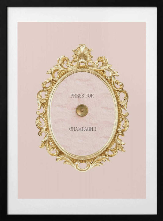 Pressforchampagnepink - Art Print by Talitha McQueen