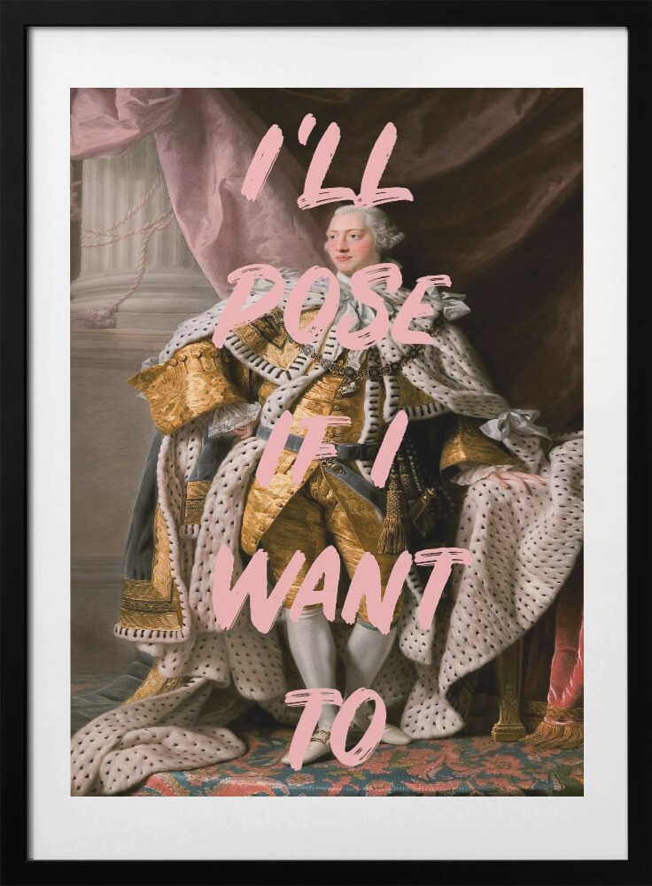 Kingposerpink Ratio2x3 - Art Print by Talitha McQueen