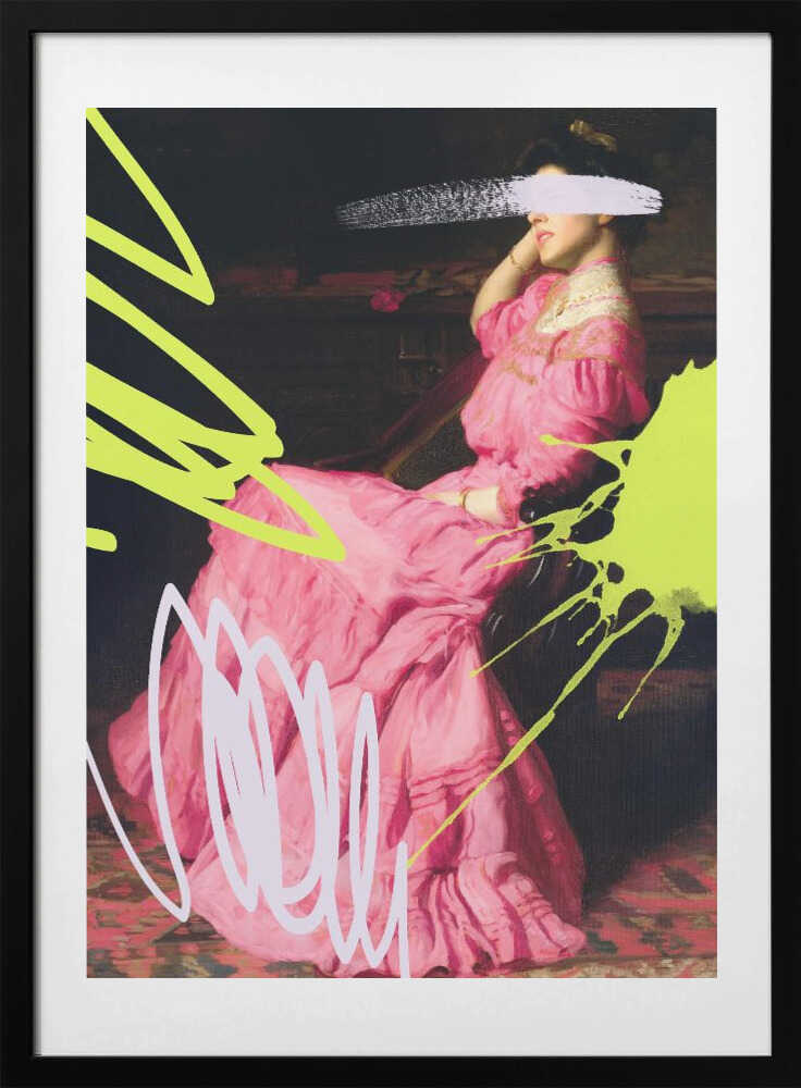 Neonpinkdress Ratioiso - Art Print by Talitha McQueen