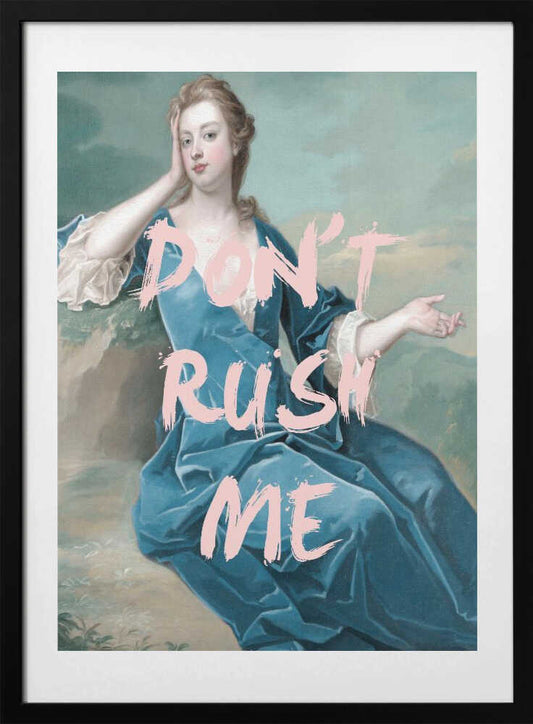 Dontrushmeteal Ratio2x3 - Art Print by Talitha McQueen