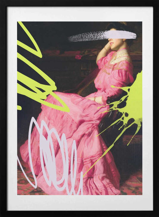 Neonpinkdress Ratio2x3 - Art Print by Talitha McQueen