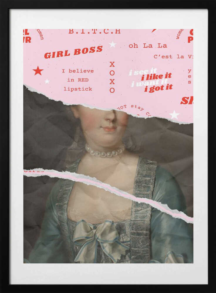 Girlbossmarie Ratioiso - Art Print by Talitha McQueen