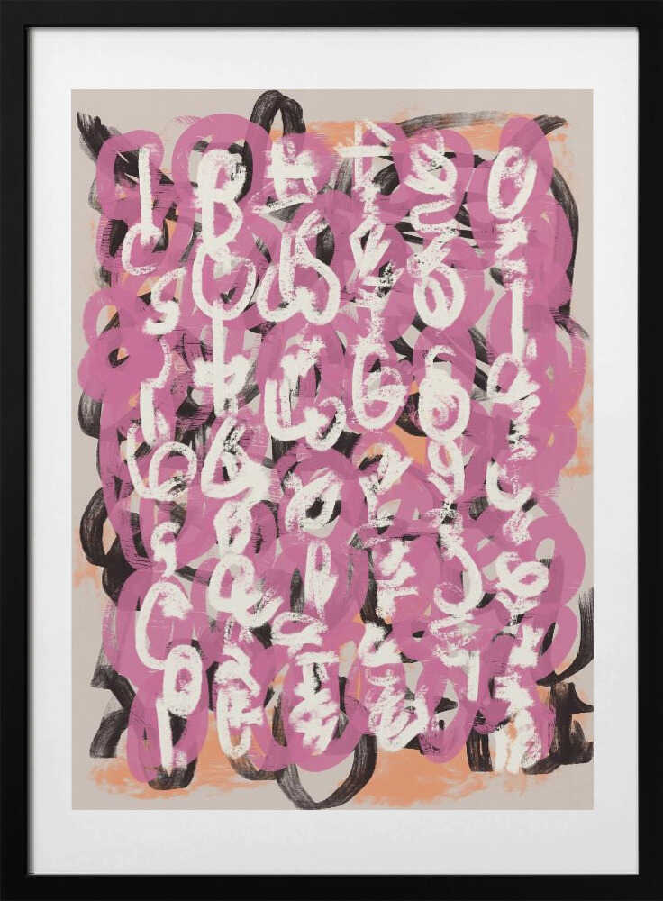 Paint brush abstract - Art Print by Little Dean