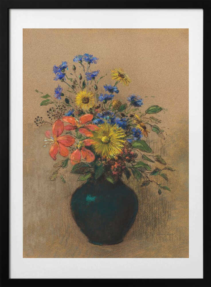 Wildflowers - Art Print by Odilon Redon