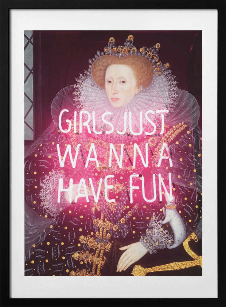 Queenelizabethneon Ratioiso - Art Print by Talitha McQueen