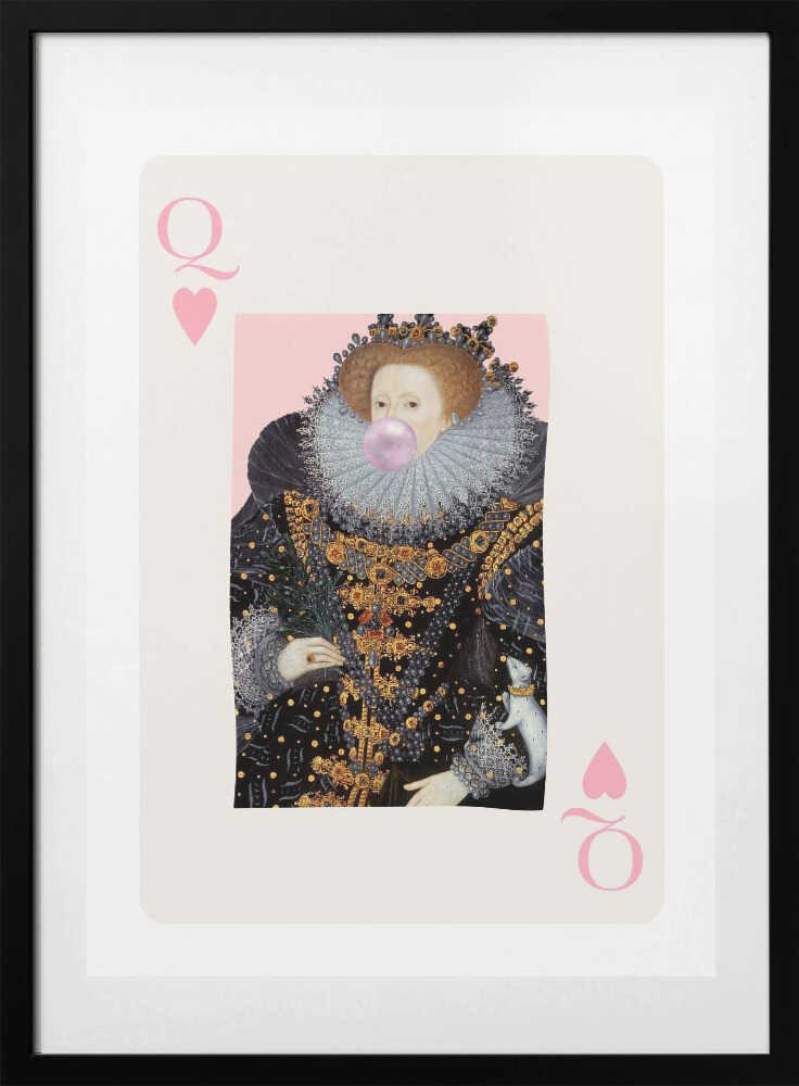 Queenelizabethhearts Iso - Art Print by Talitha McQueen