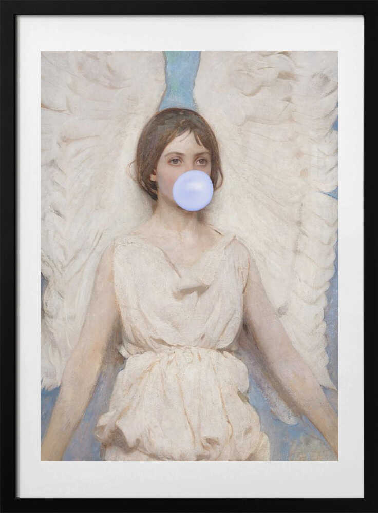 Angelpurplebg Ratioiso - Art Print by Talitha McQueen