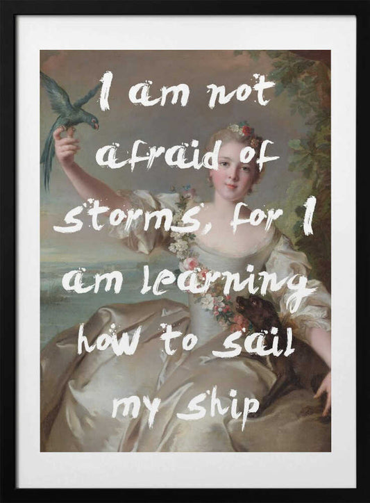 Sailmyship2 Ratioiso - Art Print by Talitha McQueen