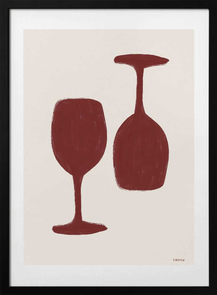 Wine time - Art Print by Tara Royle